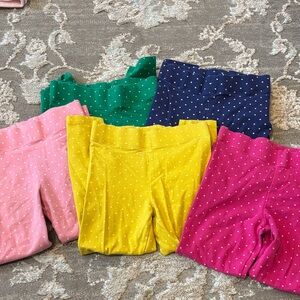 Mini Boden Yellow Polka Dot Leggings (5pack)